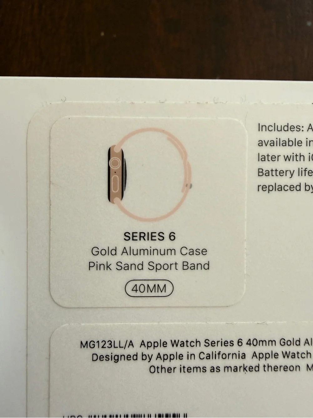 Apple Watch Series 6 Rose Gold Aluminum